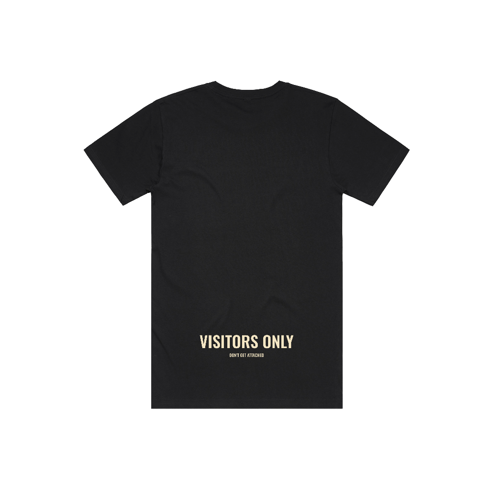 Visitors Only Black T-Shirt Back