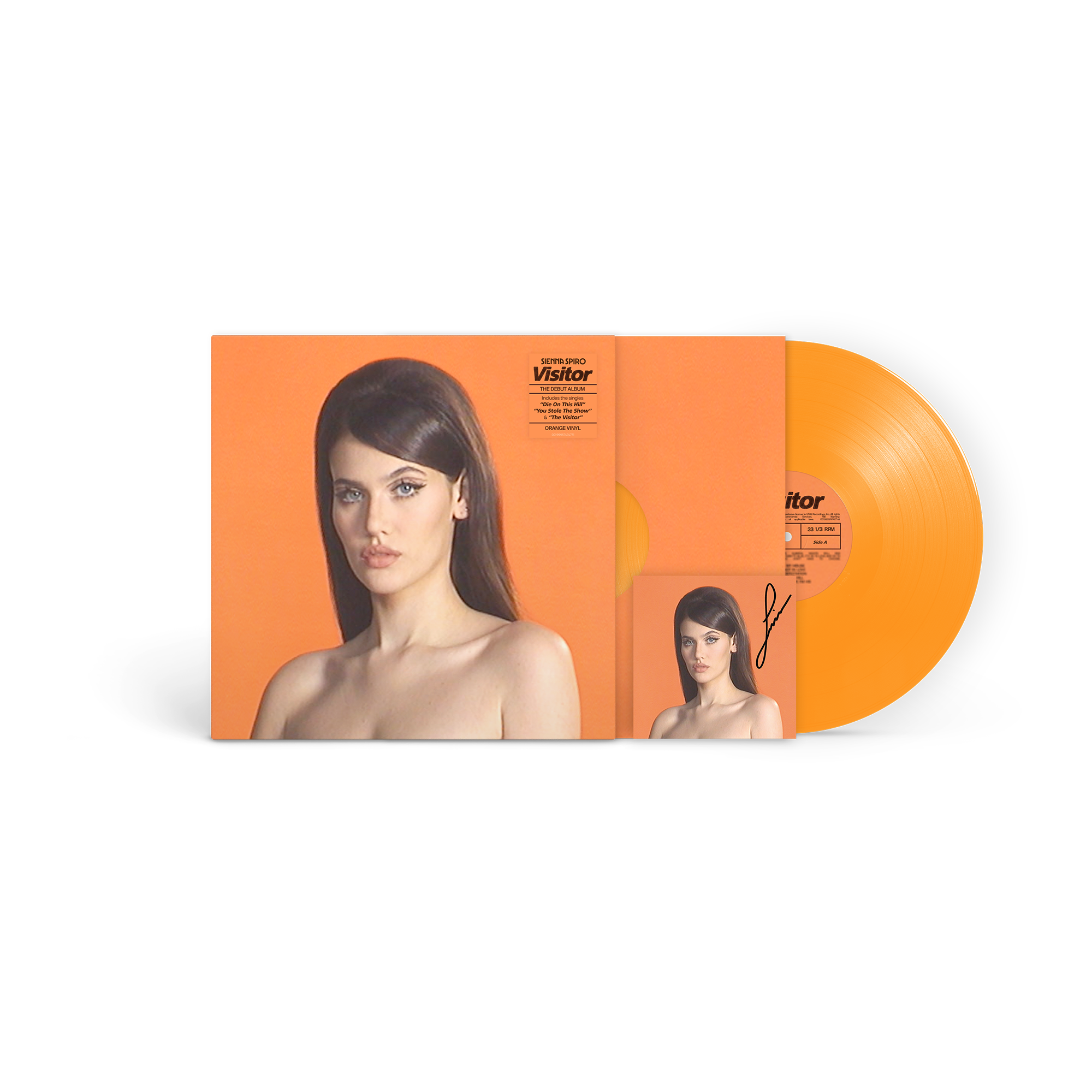 Visitor Signed Tangerine Vinyl